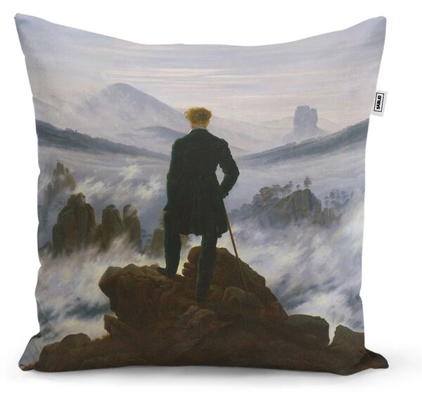 Sablio Vankúš Pútnik nad morom hmly - Caspar David Friedrich - 40x40 cm