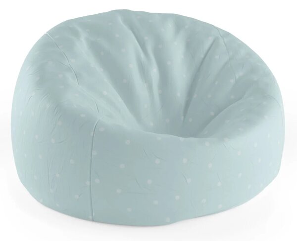 Sablio Sedací vak Cocoon Bodky na bledomodrej - 75 x 45 x 35 cm