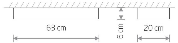 Svietidlo Nowodvorski SOFT LED GRAPHITE 60X20 7526