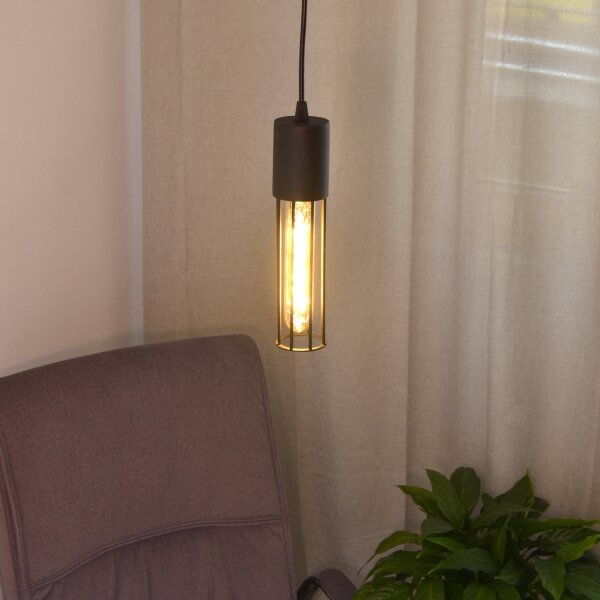 Luster na lanku MELODY 1xE27/15W/230V čierna