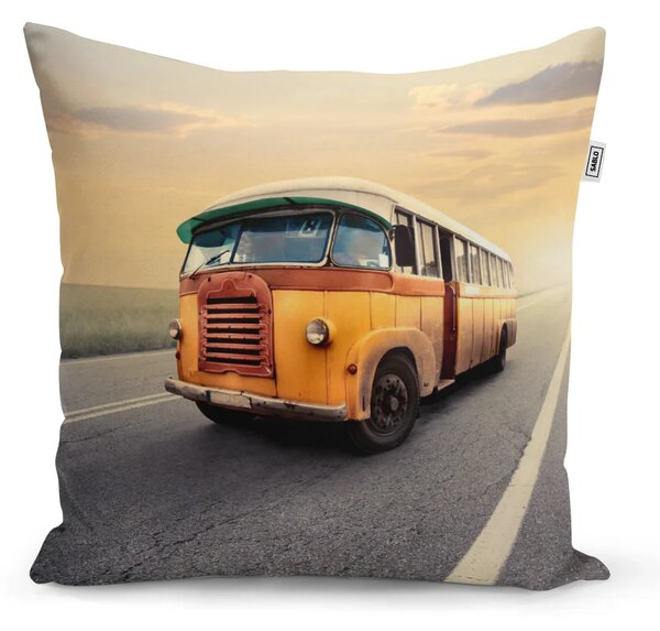 Sablio Vankúš Autobus veterán - 40x40 cm