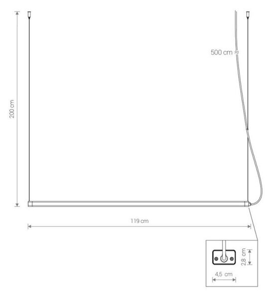 Nowodvorski CAMELEON H LED WH/BL 8454