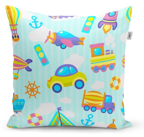Sablio Vankúš Autíčka - 40x40 cm