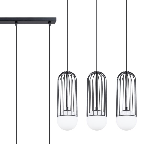Sollux SL.1334 - Luster na lanku BRINA 3xG9/8W/230V čierna