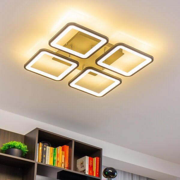 Brilagi - LED Stmievateľný prisadený luster SQUARED LED/85W/230V 3000-6500K + DO