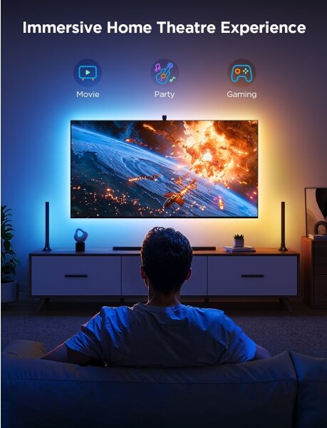 Govee - SADA 2x Backlight TV 55-65" SMART LED podsvietenie RGBICW Wi-Fi