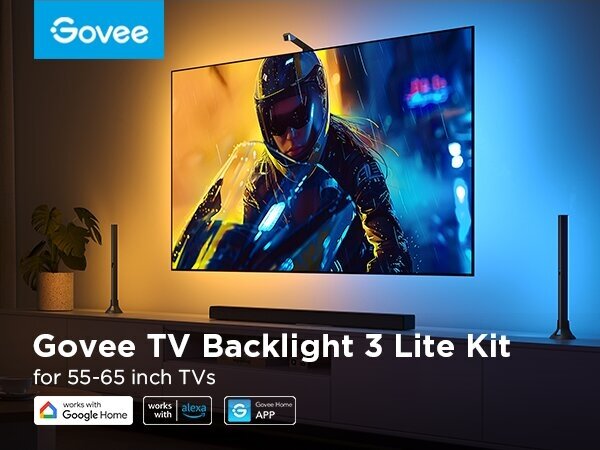 Govee - SADA 2x Backlight TV 55-65" SMART LED podsvietenie RGBICW Wi-Fi