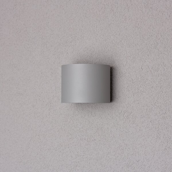 Brilagi - LED Vonkajšie nástenné svietidlo RONDO LED/6W/230V šedá IP54