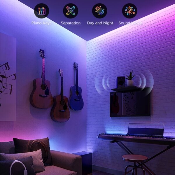 Govee - LED RGBWWIC Stm. predlžovací pásik Strip Light 2 Pro 1m Wi-Fi Matter