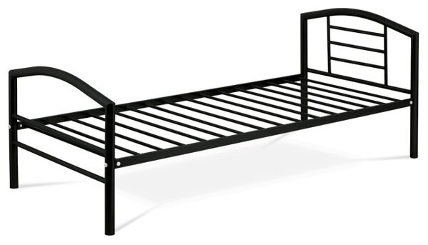Kovová posteľ 90 cm čierna BED-1900 BK