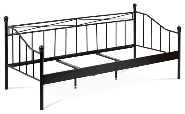 Kovová posteľ 90 cm čierna BED-1905 BK