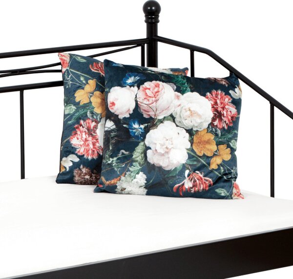 Kovová posteľ 90 cm čierna BED-1905 BK