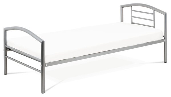 Kovová posteľ 90 cm strieborná BED-1900 SIL