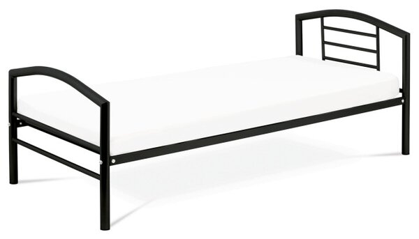 Kovová posteľ 90 cm čierna BED-1900 BK