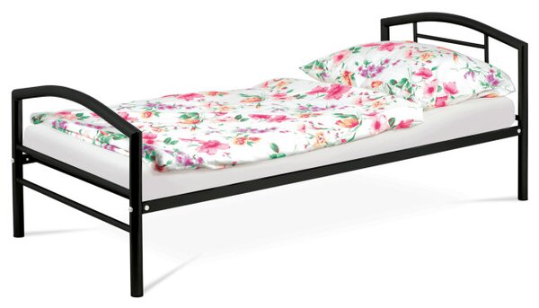 Kovová posteľ 90 cm čierna BED-1900 BK