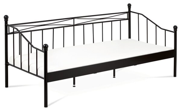 Kovová posteľ 90 cm čierna BED-1905 BK