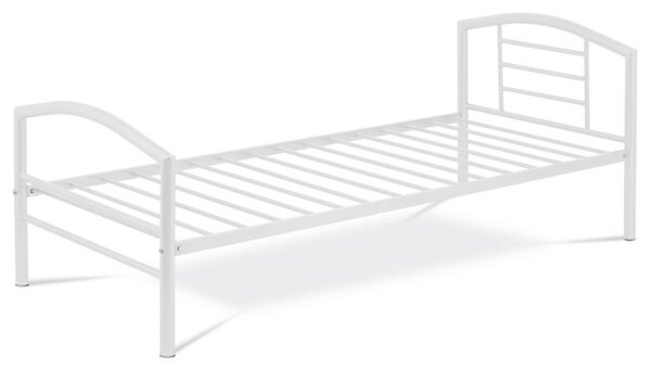 Kovová posteľ 90 cm biela BED-1900 WT