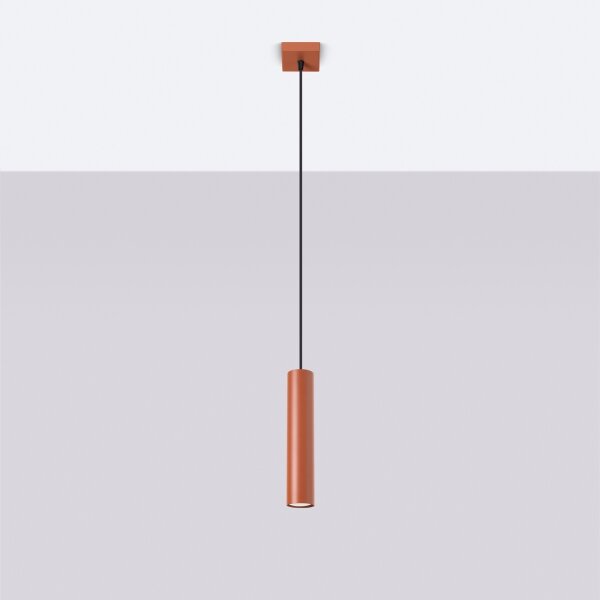 Sollux SL.1489 - Luster na lanku LAGOS 1xGU10/10W/230V červená
