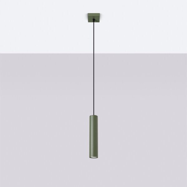 Sollux SL.1484 - Luster na lanku LAGOS 1xGU10/10W/230V zelená