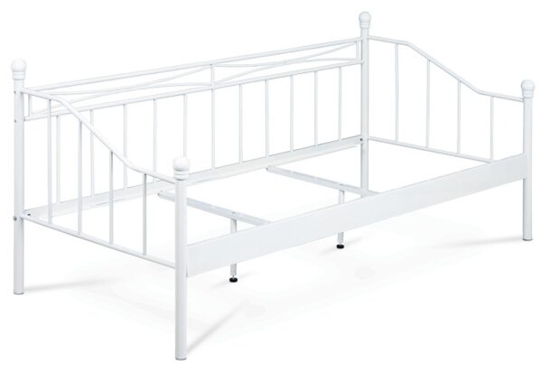 Kovová posteľ 90 cm biela BED-1905 WT