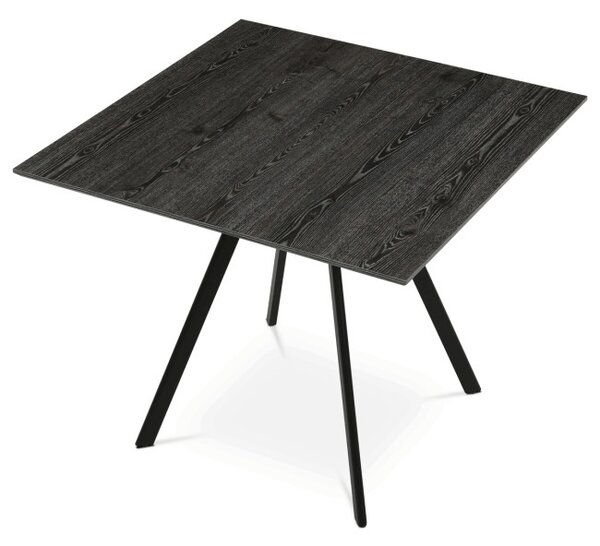 Jedálenský stôl HT-R5190 sivý dub / čierny