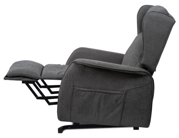 Polohovacie kreslo sivé, elektrické TV-1190 GREY2