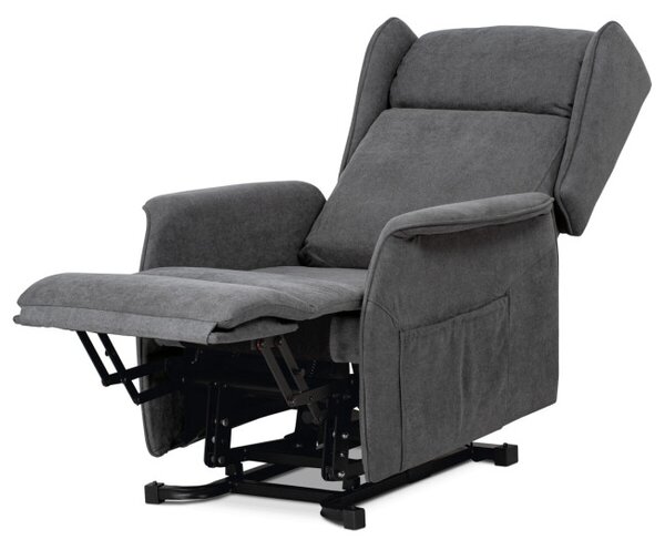 Polohovacie kreslo sivé, elektrické TV-1190 GREY2