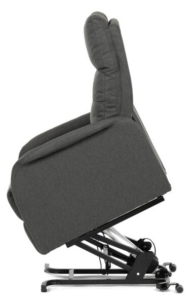 Polohovacie kreslo sivé, elektrické TV-5482 GREY2