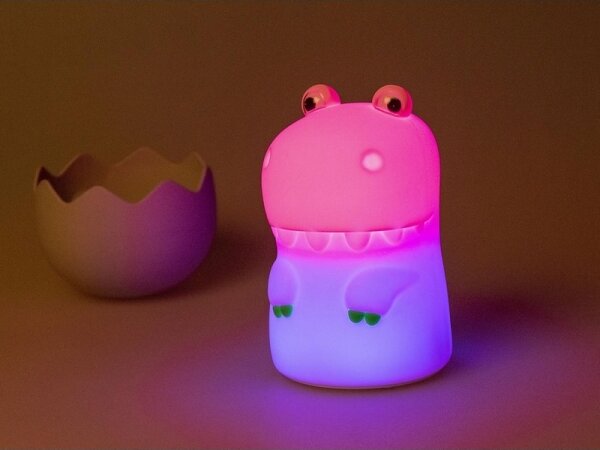 MegaLight - LED RGB Stmievateľná nabíjacia detská dotyková lampa DIGGY DINO LED/5V