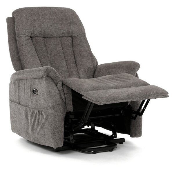 Polohovacie kreslo sivé, elektrické TV-Q8575 GREY2