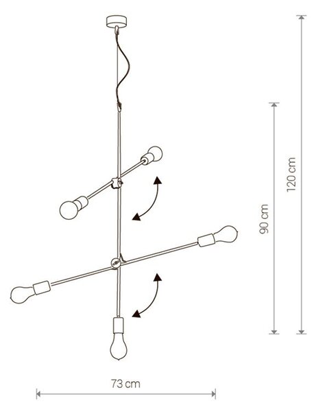 Svietidlo Nowodvorski STICKS GOLD V 9076