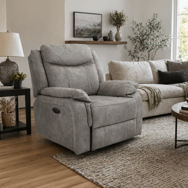 Polohovacie kreslo sivé, elektrické TV-Q8668 GREY3