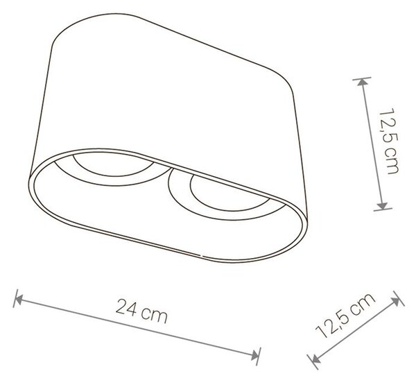 Svietidlo Nowodvorski OVAL BLACK 9240
