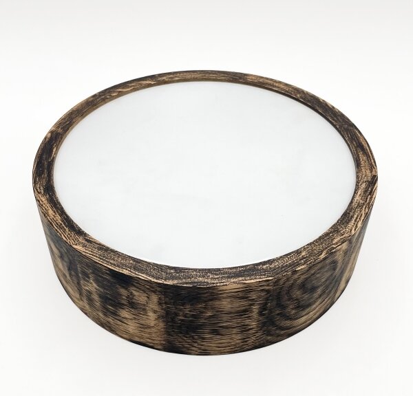 Stropné kúpeľňové svietidlo OAK SMOKY 2xE27/15W/230V IP54, pr. 27,5 cm, dub/hned