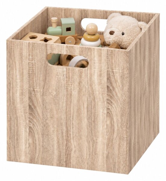 Úložný box Wood, 31x31x31 cm, hnedá
