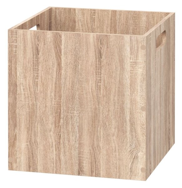 Úložný box Wood, 31x31x31 cm, hnedá