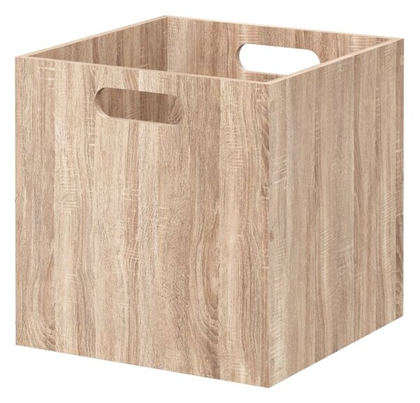 Úložný box Wood, 31x31x31 cm, hnedá