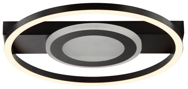 Brilliant -LED RGBW stmievateľné stropné svietidlo MAUREEN LED/20W/230V 3000-6500K čierna + s diaľkovým ovládaním
