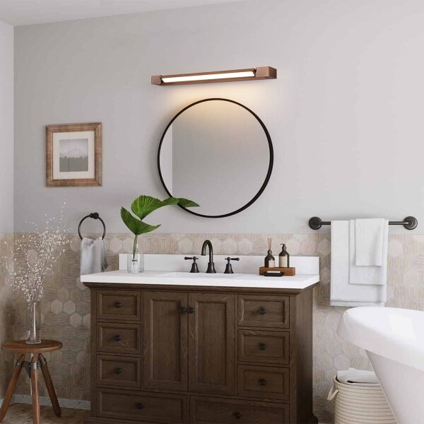 Brilagi-LED Kúpeľňové osvetlenie zrkadla AQUA LINE LED/18W/230V 60 cm IP44 bronz