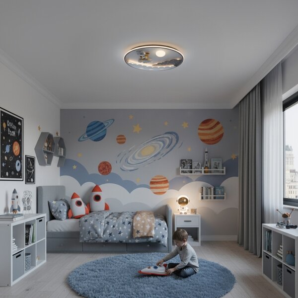 Brilagi - LED stmievateľné detské stropné svietidlo ASTRO LED/68W/230V 3000-6000K + diaľkové ovládanie