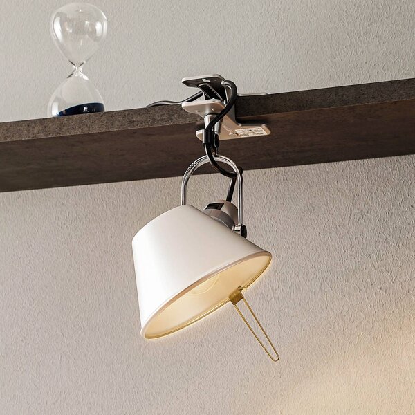 Dizajnová upínacia lampa Artemide Tolomeo Pinza, Hliník / sivá / zinok, Obývacia izba / jedáleň, Hliník, Dizajn, Lampa s klipom/do zásuvky