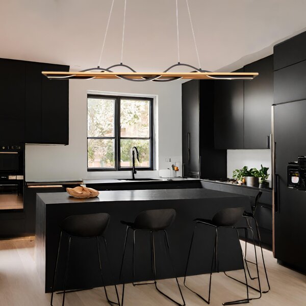 Italux PND-23848-30W-BK-GD LED závesné stropné svietidlo Conato | 35W integrovaný LED zdroj | 1200lm | 3000K