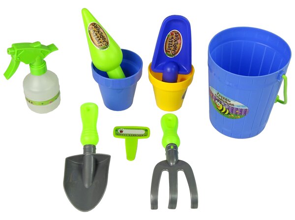 LEAN TOYS Záhradné náradie s vedierkom
