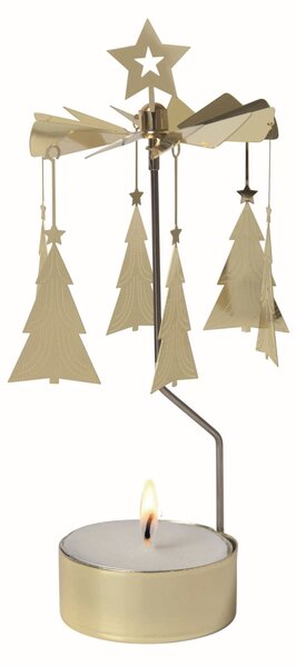 Rotujúci svietnik Gold Trees