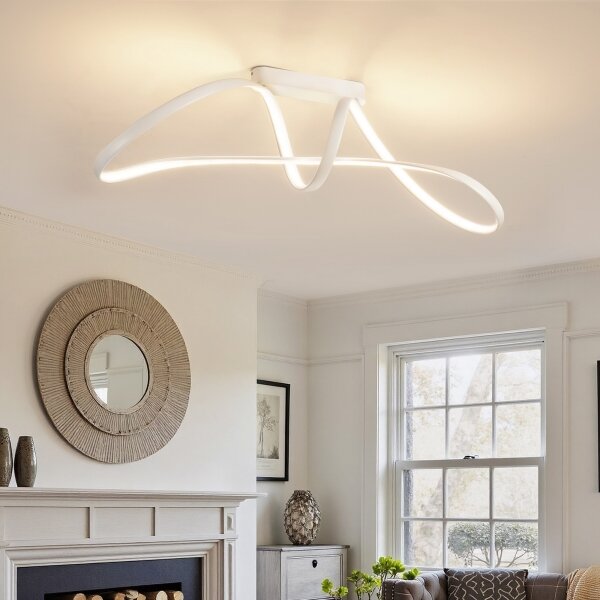 Brilagi-LED Stmievateľné prisadené svietidlo TWISTER LED/60W/230V 3000-6000K biela + diaľkové ovládanie