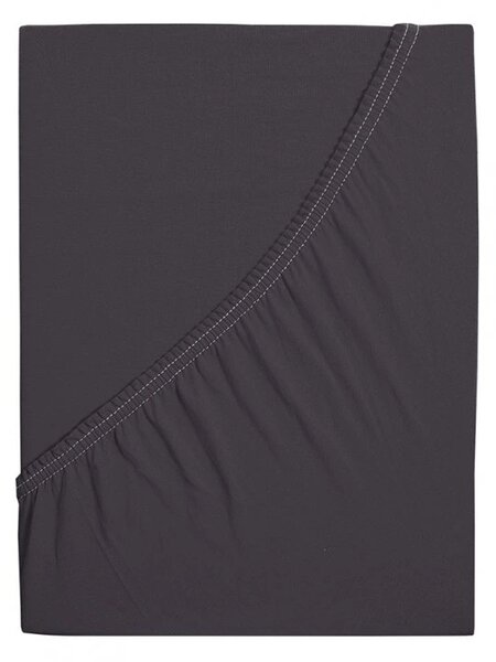 Jersey plachta do detskej postieľky EXCLUSIVE 60x120 cm antracitová