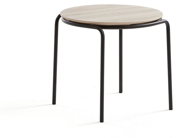 Konferenčný stolík Ashley, Ø570 x 470 mm, čierna, jaseň