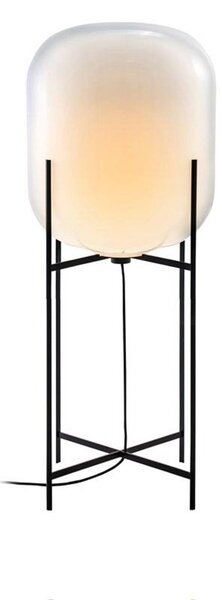 Pulpo stojacia lampa Oda In Between, biela/čierna, výška 111 cm