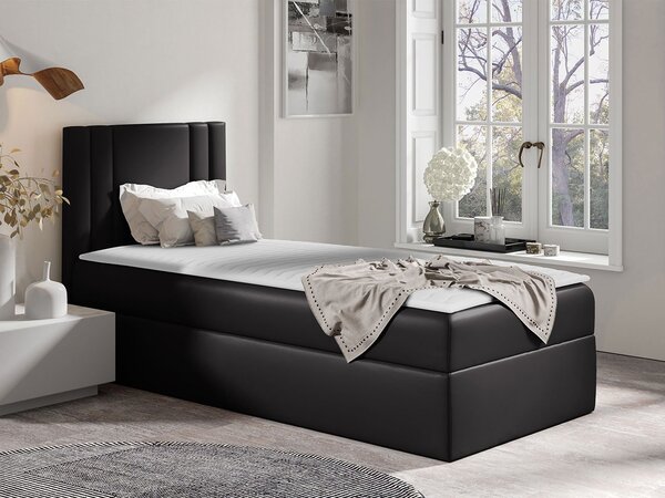 Mirjan24 Jednolôžková posteľ Neresko Mini, Strana: ľavá, Rozmer postele: 80x200, Dostupné poťahy: ekokoža Soft 011 (čierna) 5903211175831