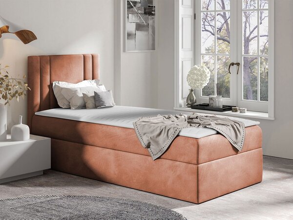 Mirjan24 Jednolôžková posteľ Neresko Mini, Strana: ľavá, Rozmer postele: 80x200, Dostupné poťahy: ekokoža Soft 011 (čierna) 5903211175831